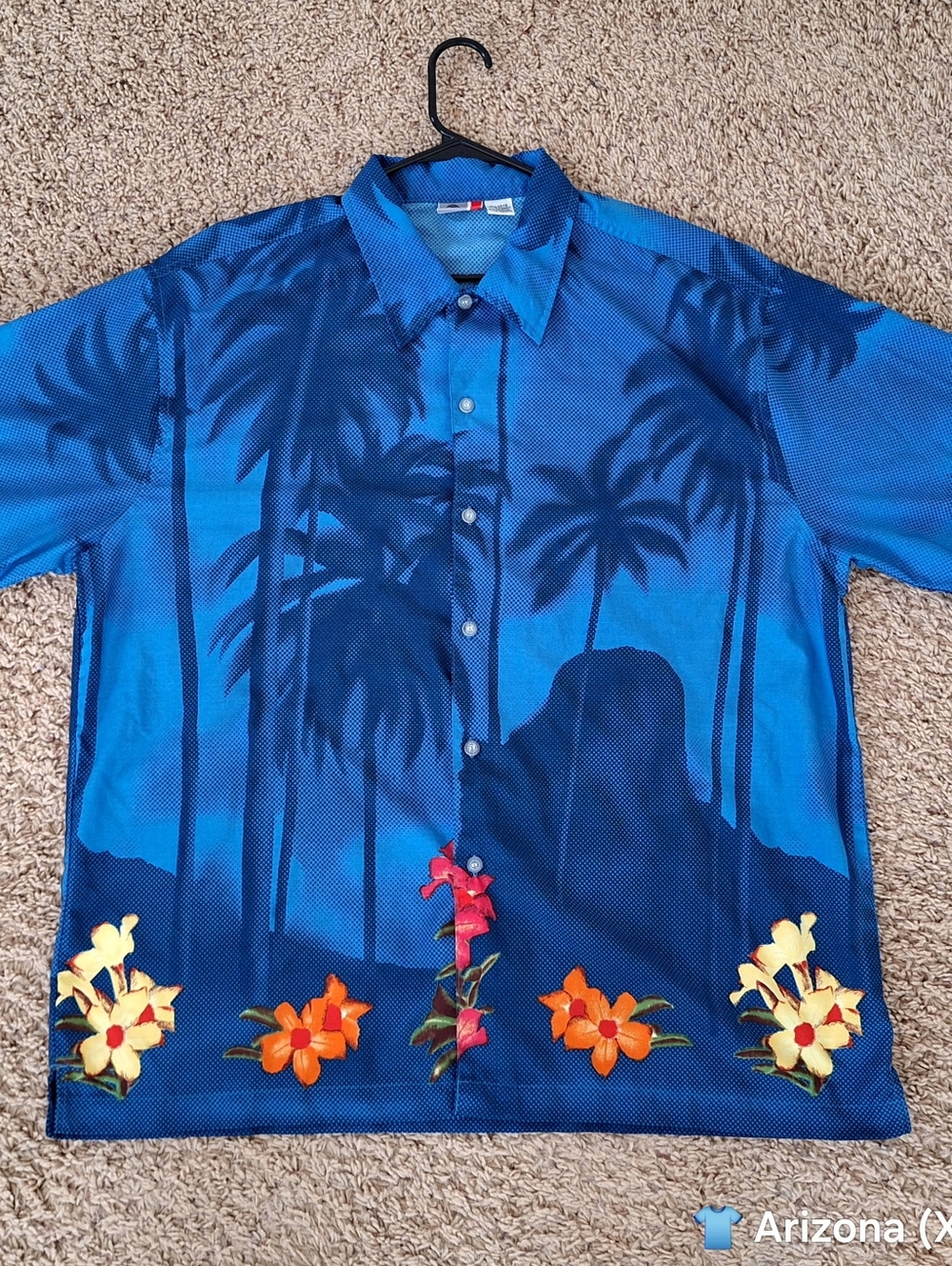 Arizona Jean Company Blue Men’s Mesh Athletic Shirt